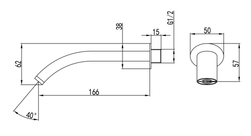 Излив LeMark LM8024C хром - фото 2