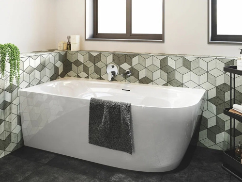 Ванна акриловая Riho OMEGA CORNER B097001005 170х80 пристенная асимметричная с ножками