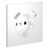 Накладка для розетки с заземлением и защитными шторками, с USB A+A VOLTUM S70 VLS000902