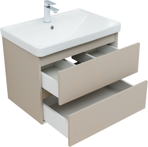 Тумба под раковину Aquanet Вега 2.0 00337942 69х46х50 подвесная цвет бежевый - фото 2