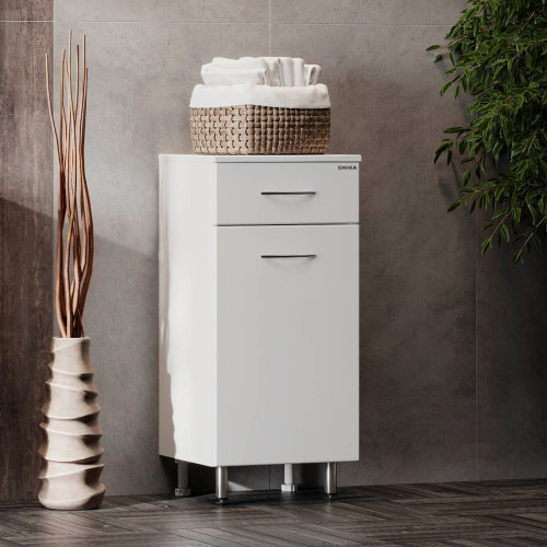 Тумба Onika Каприз 404014 40x34x87напольная цвет белый - фото 2