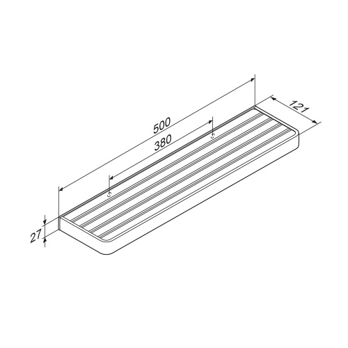 Полка в ванную комнату Damixa Jupiter DA7737600 - фото 5