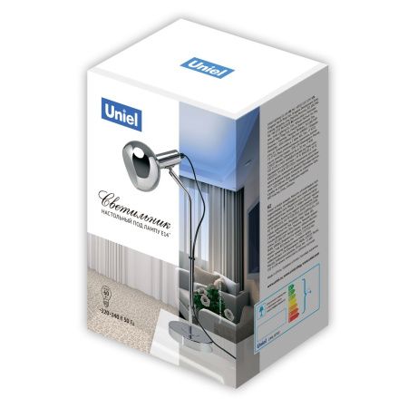 Настольная лампа Uniel UML-B702 UML-B702 E14 SILVER