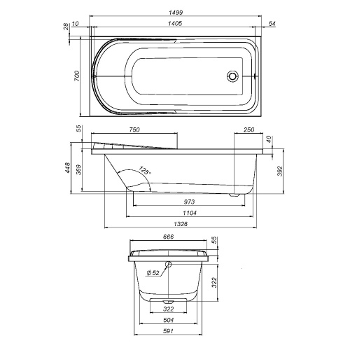 Экран для ванны Am.Pm Like W80A-150-070W-P - фото 4