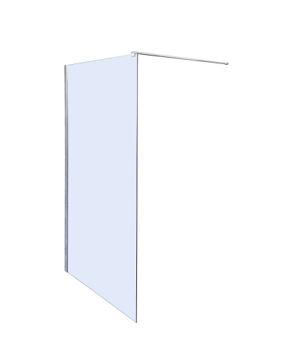 Душевая перегородка Parly T100 100х190 стекло прозрачное профиль хром глянцевый
