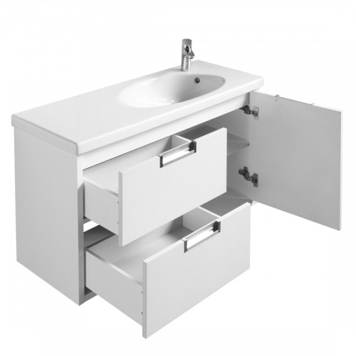 Тумба под раковину Roca Etna 7857302806 96х37х52 подвесная цвет белый - фото 2