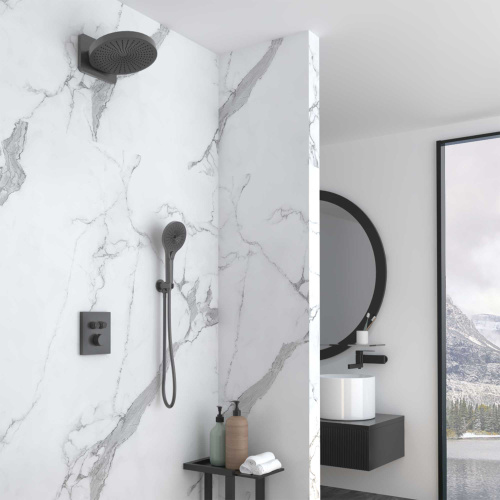 Душевая система Vincea Inspire VSFW-3I21MT1GM встраиваемая в стену с термостатом