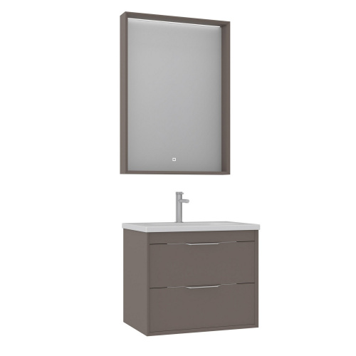 Тумба с раковиной Orka Clay 5004380 65х50х52 цвет коричневый - фото 2