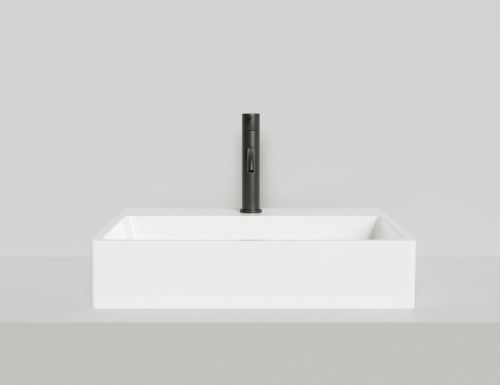 Раковина из искусственного камня S-Sense Salini OTTAVIA 1103101G 60х40 накладная цвет белый - фото 2