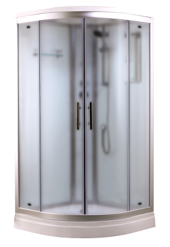 Душевая кабина Timo Standart T-6601SF 100х100 четверть круга с крышей ориентация универсальная - фото 5