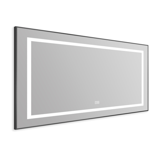 Зеркало в ванную BelBagno Kraft SPC-KRAFT-1085-685-TCH-WARM-NERO 109х69 - фото 2