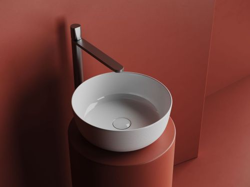 Раковина из сантехнического фарфора Ceramica Nova ELEMENT CN6073 40х40 накладная цвет белый без отверстий под смеситель - фото 3