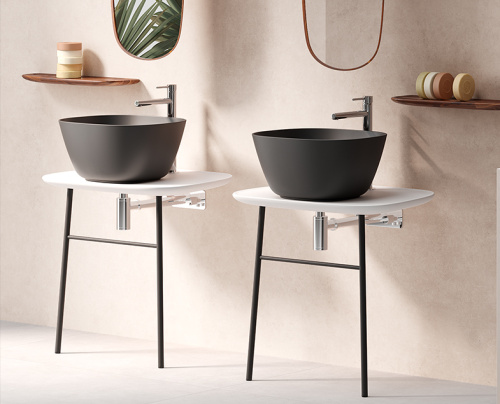 Консоль под раковину Vitra Plural 62561 69х49х66 напольная цвет белый матовый - фото 2