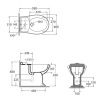 Биде напольное Azzurra Jubilaeum JUBIT000000MBI/(JUB510 bi)*1 цвет белый