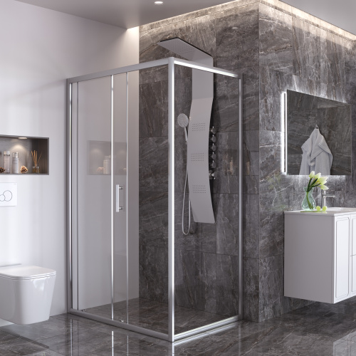 Душевая панель Taliente TA-G-A04Wcr прямоугольная настенная - фото 2