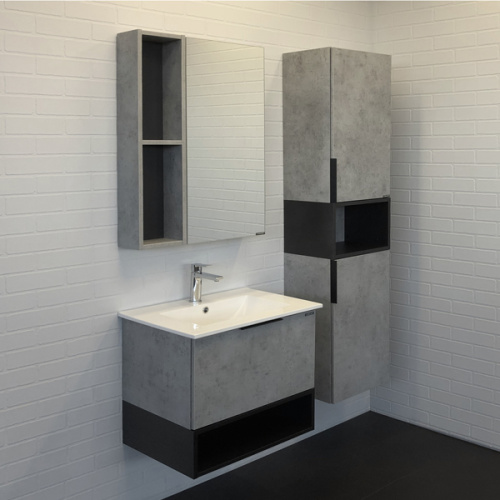 Тумба с раковиной Comforty Франкфурт 00-00004332CF 61х47х54 подвесная цвет бетон светлый - фото 5