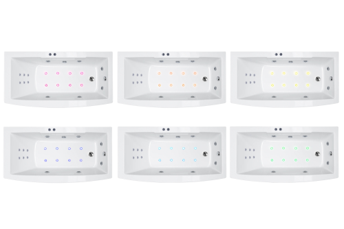 Ванна акриловая гидромассажная Royal Bath FATO RB326100DL 170х85 пристенная прямоугольная с каркасом - фото 2