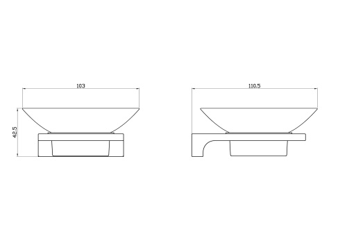 Мыльница с держателем Wonzon & Woghand ECLIPSE WW-9122-CR - фото 2