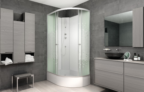 Душевая кабина AvaCan L720LNGM 120х80 асимметричная без крыши ориентация левая - фото 2