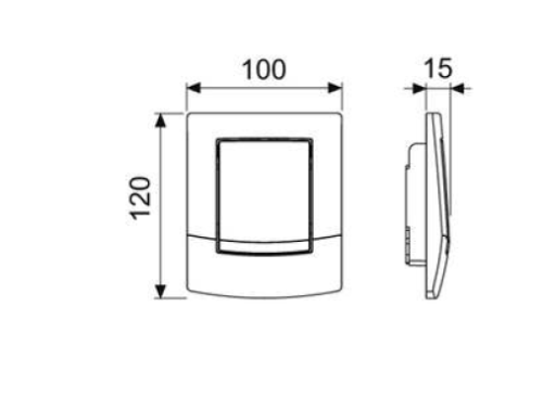 Панель смыва механическая Tece TECEambia 9242140 цвет белый - фото 2