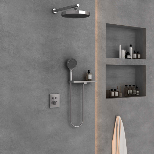 Душевая система Vincea VSFW-3I21T2RCH встраиваемая в стену с термостатом