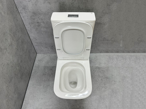 Унитаз напольный с бачком CeramaLux TR2170 белый глянцевый с сиденьем микролифт смыв торнадо - фото 2