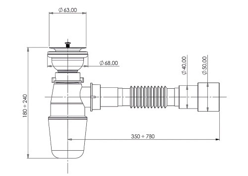 Сифон для раковины  Bettoserb 125320 - фото 2