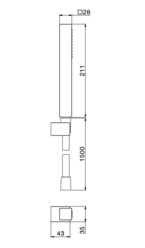 Ручной душ Kerama Marazzi FUTURA 858KM.21.018 хром - фото 2