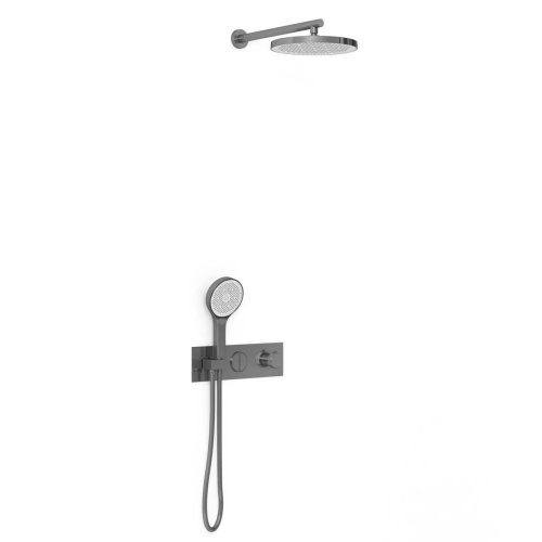 Душевая система Vincea VSFW-422T2GM встраиваемая в стену с термостатом - фото 3