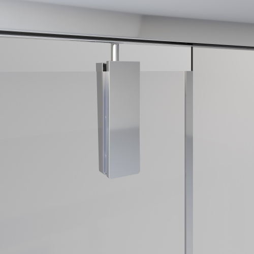 Душевая дверь Niagara Nova NG-83-10AB 100х195 стекло прозрачное профиль черный - фото 4