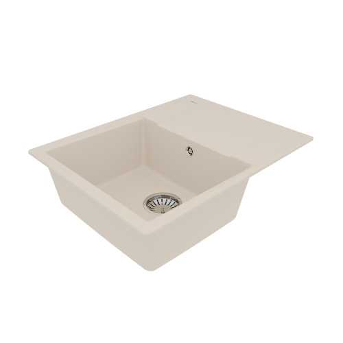 Кухонная мойка LeMark Imandra 640 9910024 64х50 цвет бежевый поверхность матовая - фото 2