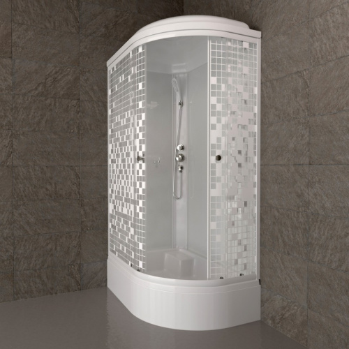 Душевая кабина Тритон Коралл Щ0000061819 120х80 четверть круга с крышей ориентация левая - фото 5