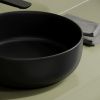 Раковина из сантехнического фарфора Ceramica Nova TAYCAN CN12003MB 40х40 накладная цвет черный без отверстий под смеситель