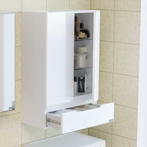 Шкаф СанТа Лондон 424004 60х30х90 подвесной цвет белый - фото 2