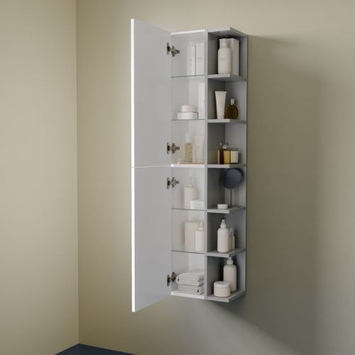 Шкаф-пенал IDDIS Zodiac X ZDX35W0i97 35х25х135 подвесной цвет белый - фото 4