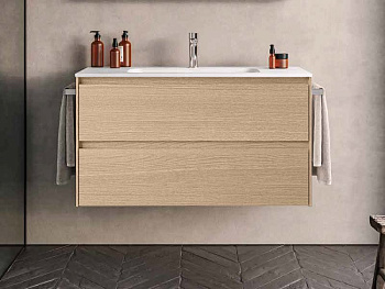 Тумба под раковину Berloni Bagno WAKBS2CKDIC 1428 100х46х55 подвесная цвет бежевый