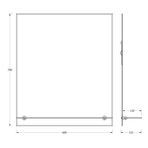 Зеркало в ванную Evoform Attractive BY 0505 60х70 цвет хром - фото 2