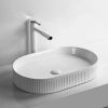 Раковина из сантехнического фарфора Cerutti SPA CR8009 60х40 накладная цвет белый без отверстий под смеситель