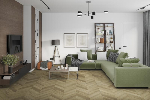 Кварцвиниловая плитка Damy Floor CHEVRON LVT DF05-Ch-LVT Сен-Жермен толщина 0.25 см 43 класс 600х127 - фото 4