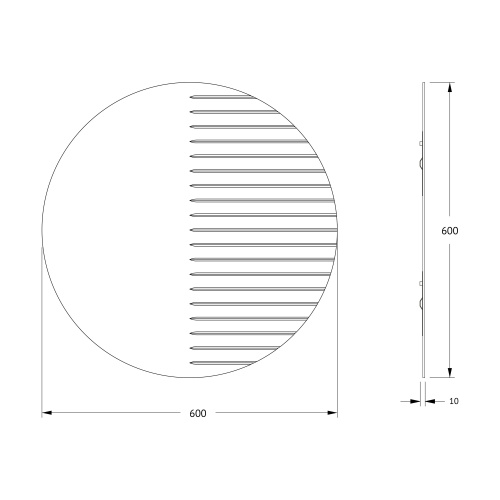 Зеркало в ванную Evoform Florentina BY 5011 60х60 - фото 2