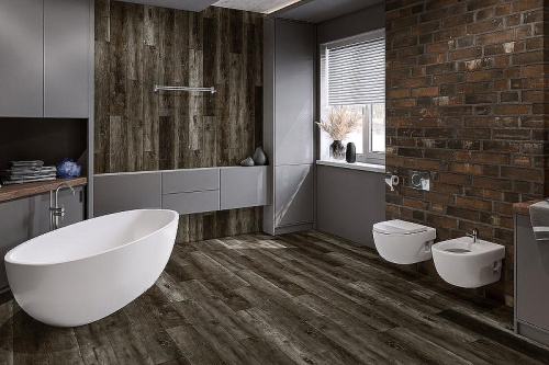 Кварцвиниловая плитка Damy Floor FAMILY LVT TCM369-7-LVT Дуб Рустикальный Черный толщина 0.25 см 43 класс 1227х187 - фото 5