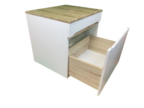 Тумба с раковиной Sintesi STL.W7018_SIN-LVB-APP-403 60х55х50 подвесная цвет белый - фото 5