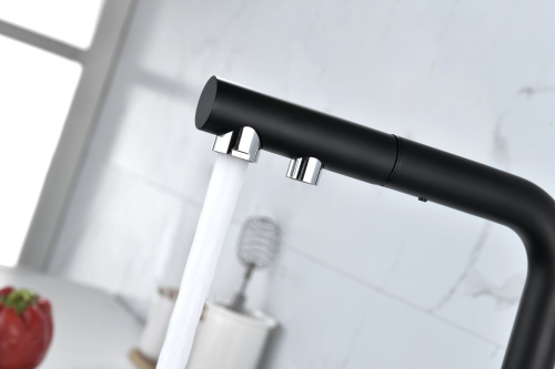 Смеситель для кухни Paulmark SERPENTINE Se213222-AN на раковину антрацит - фото 5