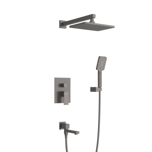 Душевая система Cezares SLIDER SLIDER-VDSET-GM встраиваемая цвет оружейная сталь - фото 2