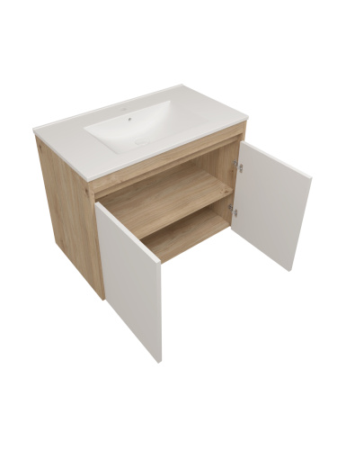 Фасад для тумбы под раковину Teymi Netta T60614 38х2х53 цвет белый - фото 3