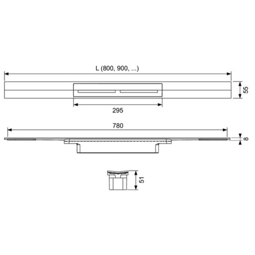 Профиль для душа Tece TECEdrainprofile 671021 - фото 2