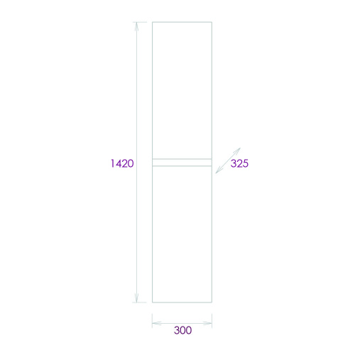Шкаф-пенал Onika Эвада 403079 30х33х142 подвесной - фото 3