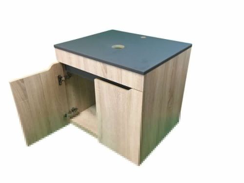 Тумба под раковину Sintesi STL.W7023 60х60 подвесная цвет коричневый - фото 4
