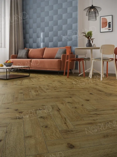 Ламинат Norland Elegant Herringbone Strong LF304-14 Дуб Скай толщина 1.2 см 34 класс 600х100 - фото 4
