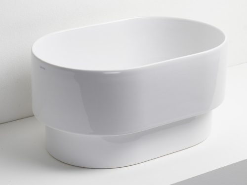 Раковина из санфаянса Simas PO 04 50х33 полувстраиваемая цвет белый глянцевый - фото 2